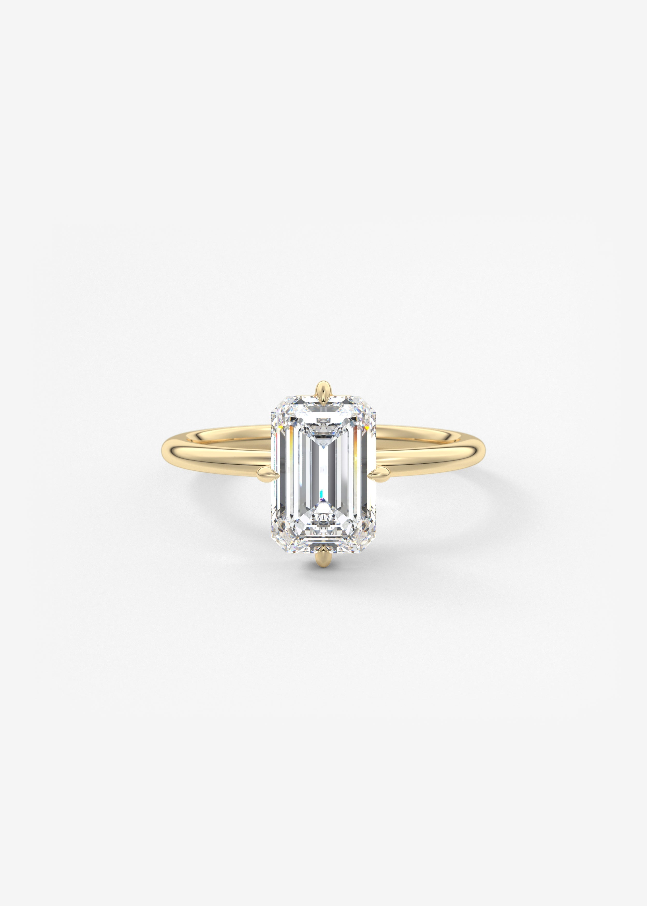 Oval Solitaire With Raised Basket Gallery Lab Grown Diamond Engagement Ring